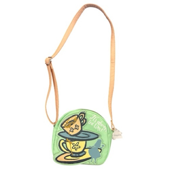 Disney Handbags - Disney’s Alice and Wonderland “It’s Always Tea Time” Faux Leather Crossbody